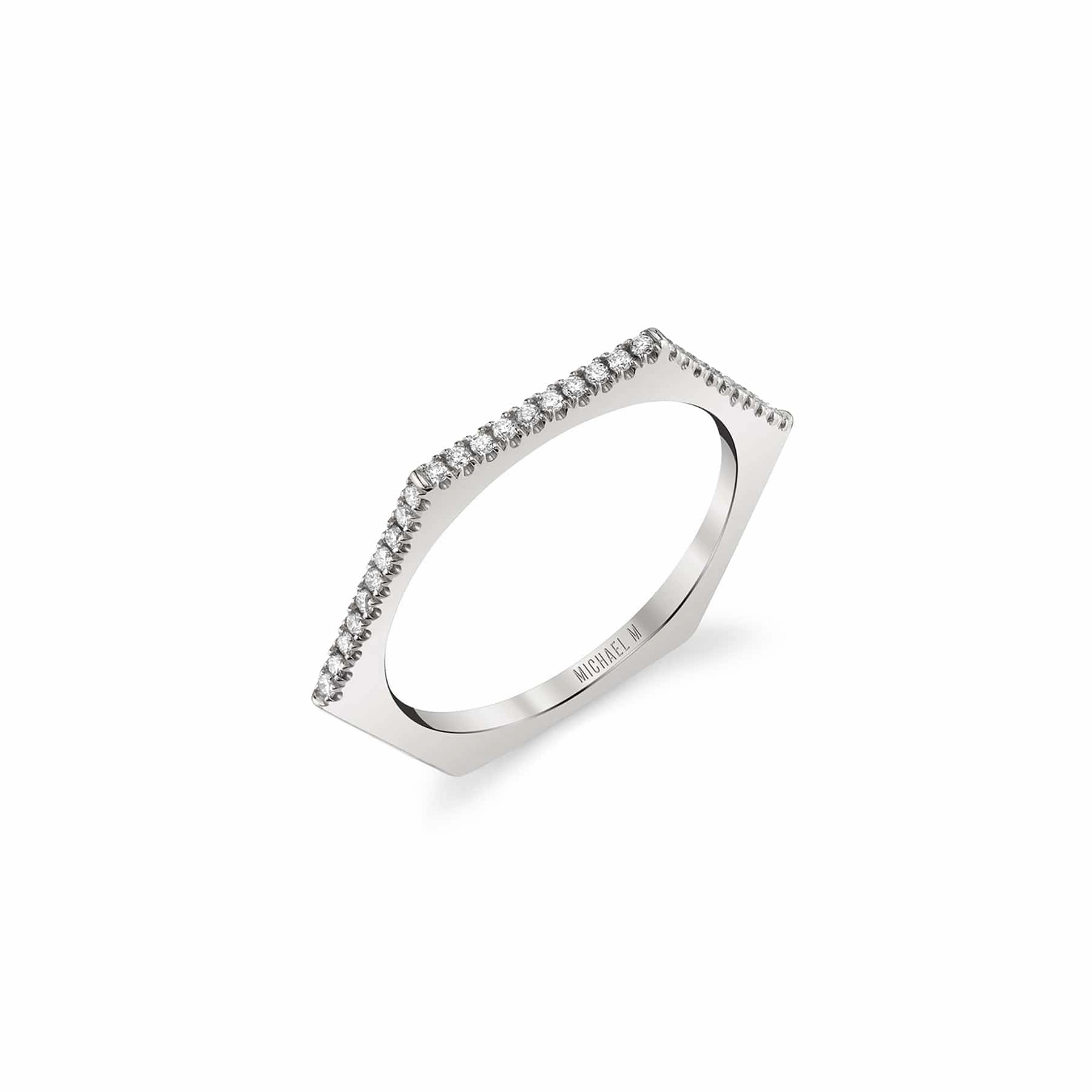 Diamond Hexagon Band B311-YG4