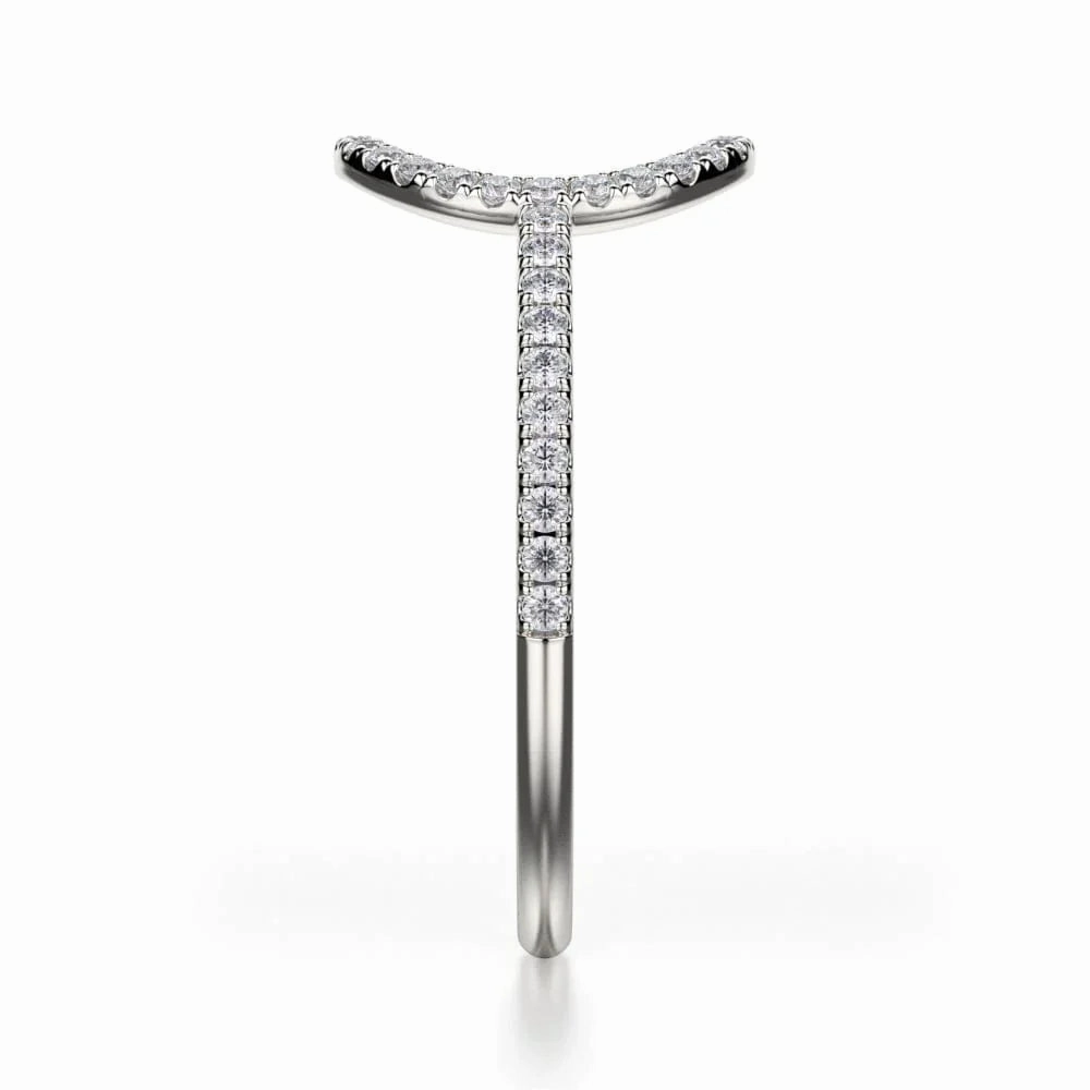 Diamond Open Circle Ring F279-WG4