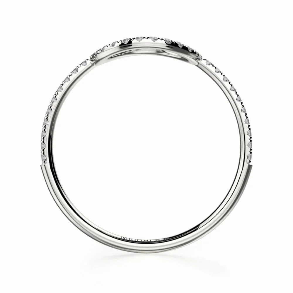 Diamond Open Circle Ring F279-WG4