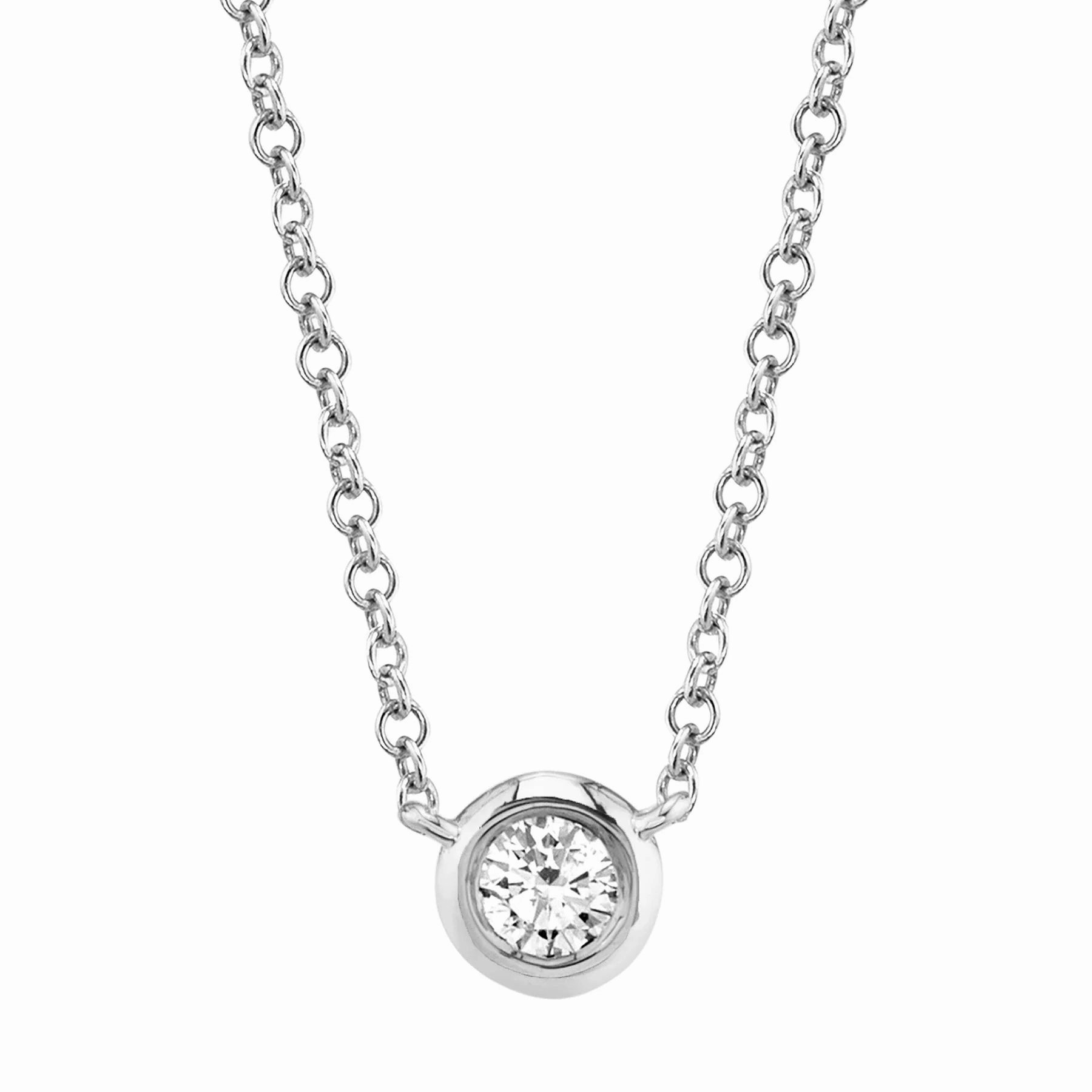 Diamond Solitaire Necklace 4690116