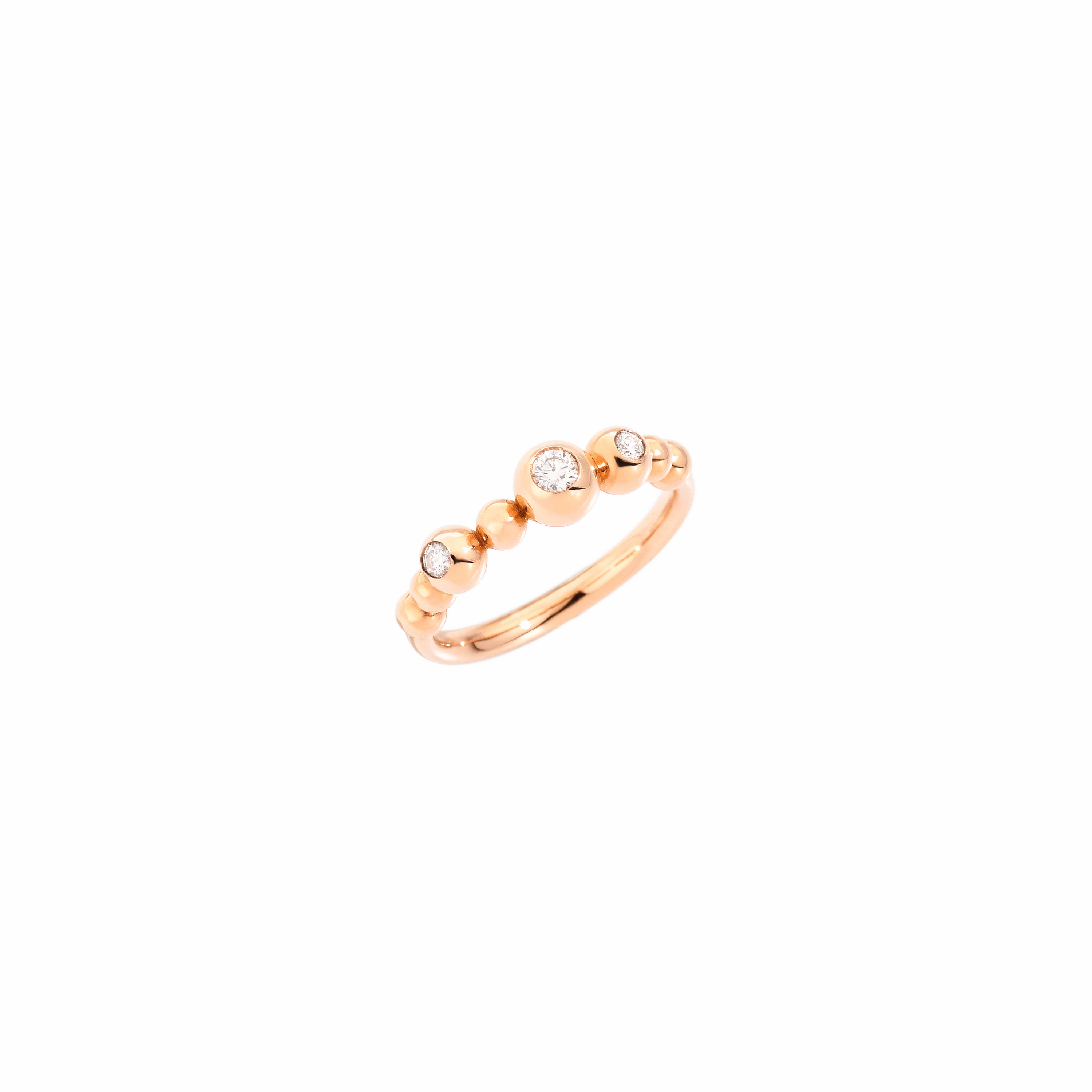 DoDo 9K ring with 3 diamonds