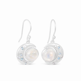 Dune New Moon Earrings by Captain Kate - Moonstone