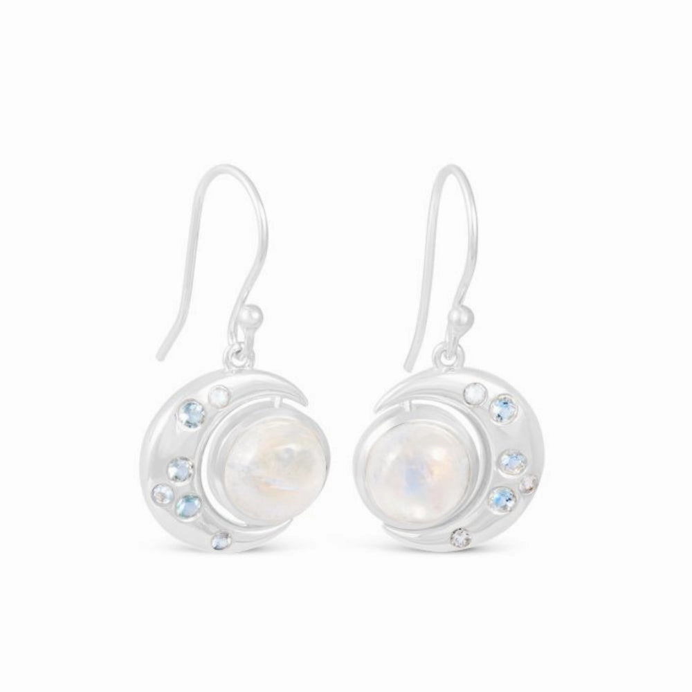 Dune New Moon Earrings by Captain Kate - Moonstone
