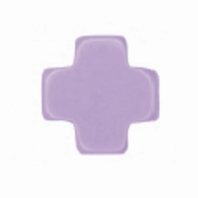 enewton 5.5" egirl Signature Cross Small Gold Pattern 2mm Bead Bracelet Purple