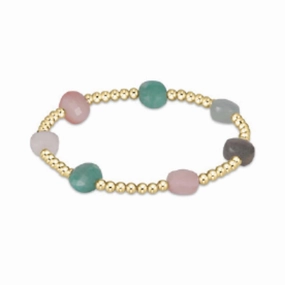 enewton 6.25" Admire Gemstone Gold 3mm Bead Bracelet - Hot Mess Spring/Summer