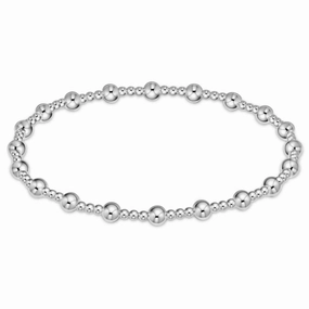 enewton 6.25" Classic Sincerity Pattern Bead Bracelet - Sterling 4mm
