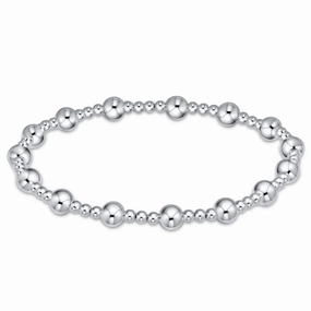 enewton 6.25" Classic Sincerity Pattern Bead Bracelet - Sterling 5mm