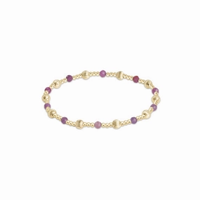enewton 6.25" Dignity Sincerity Gemstone 4mm Bead Bracelet - Ruby