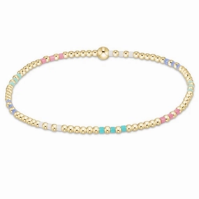 enewton 6.25" Hope Joy Pattern 2mm Bead Bracelet - Hot Mess SS25