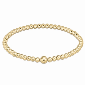 enewton Classic Gold 4mm Bead Bangle - Measures 7.5"