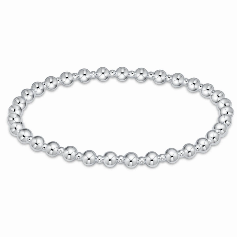enewton Classic Grateful Pattern Bead Bracelet - Sterling 4mm
