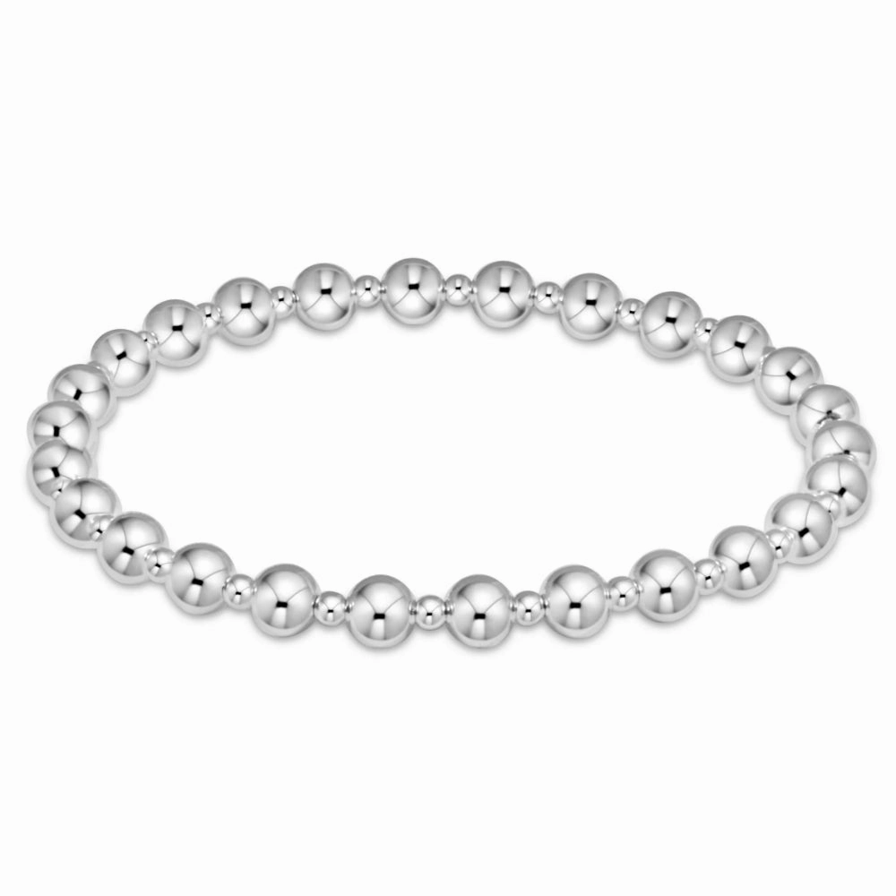 enewton Classic Grateful Pattern Bead Bracelet - Sterling 5mm
