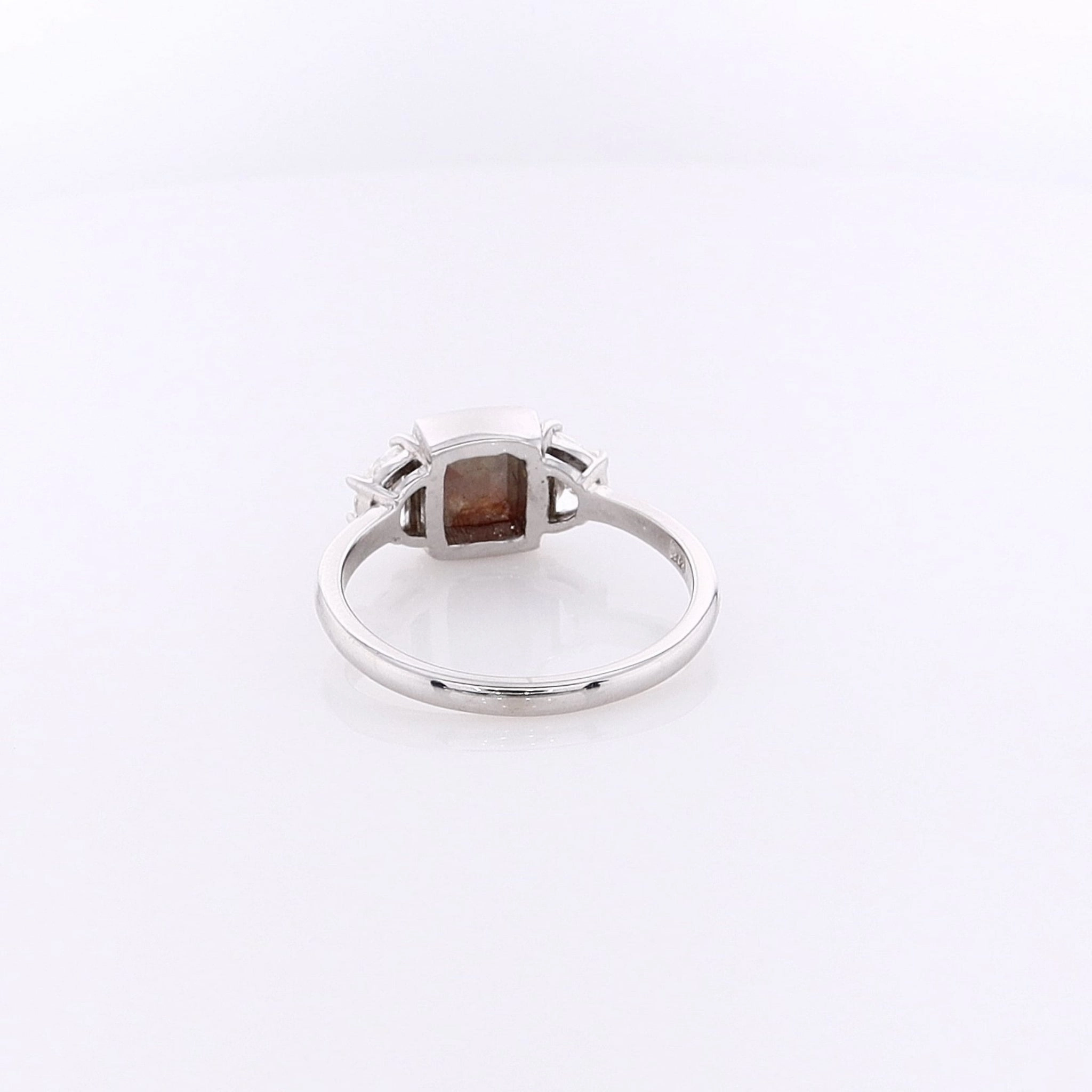 Estate 14k White Gold Salt and Pepper Diamond Ring