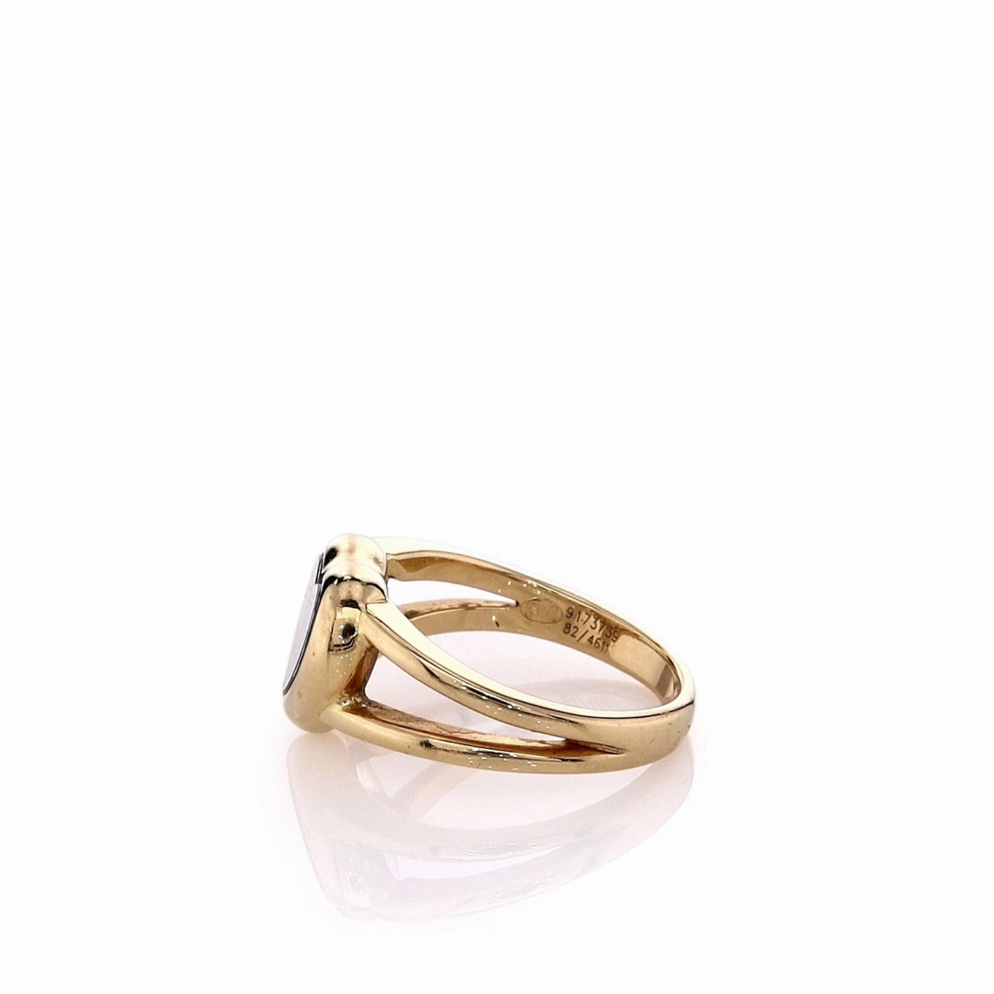 Estate Chopard 18k Yellow Gold Happy Diamonds Heart Ring