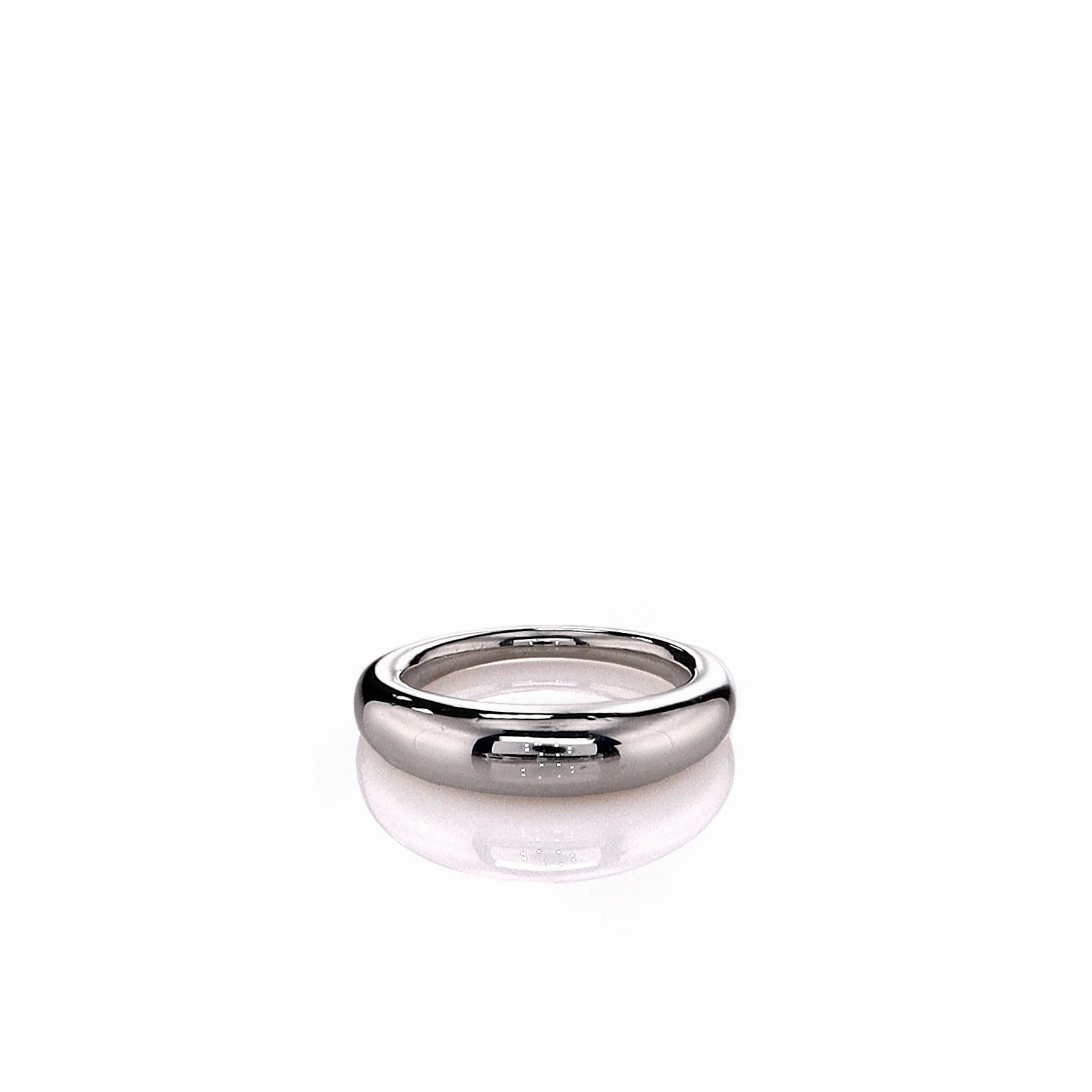 Estate David Yurman Pure Form Sterling Silver Polished Design Stack Ring