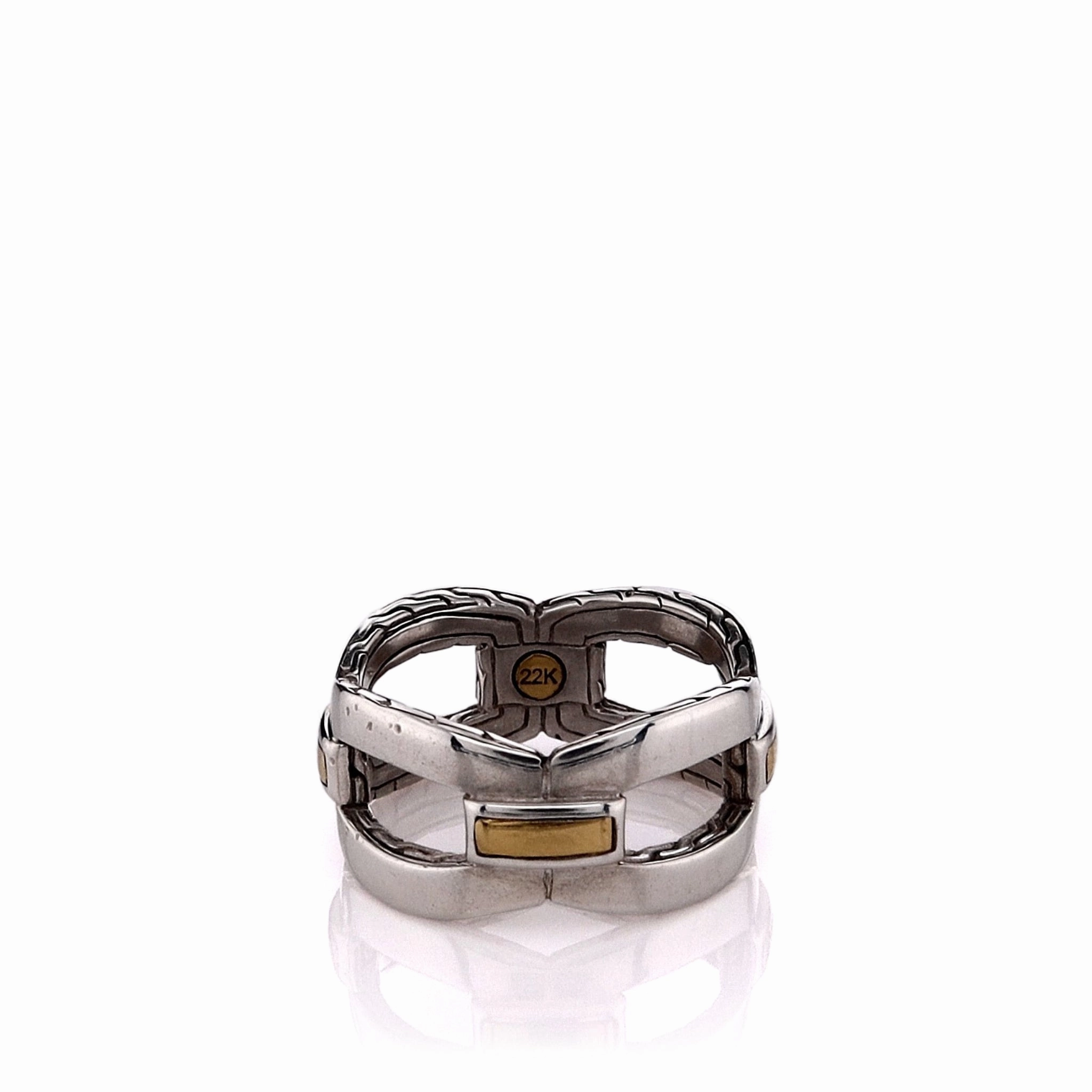 Estate John Hardy Two-Tone Classic Chain Collection Polished Link Band
