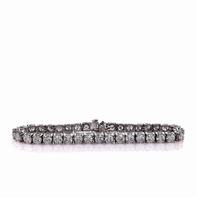 Estate Kwiat Platinum 11.84ct Diamond Tennis Bracelet