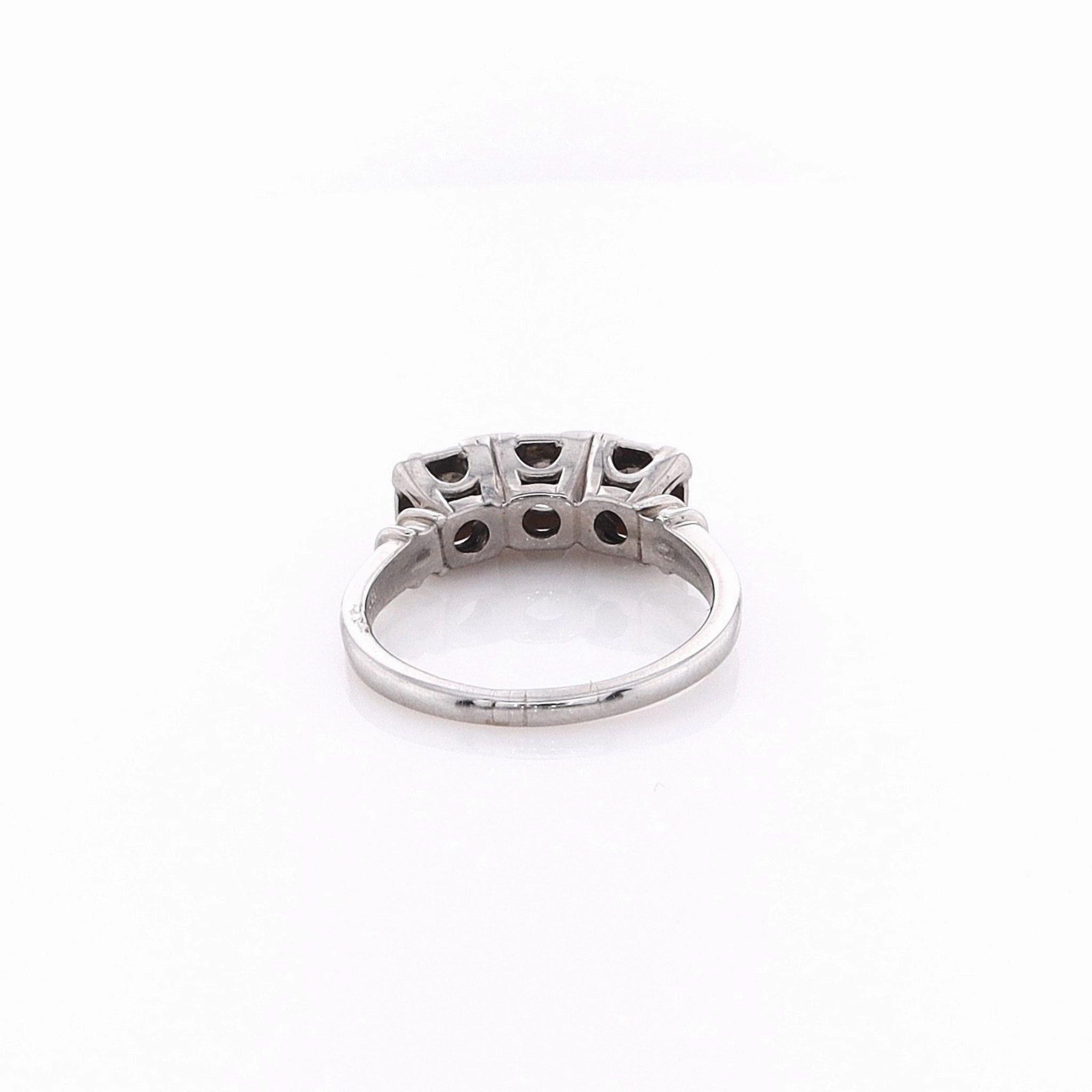 Estate Platinum Box Head Design Ring