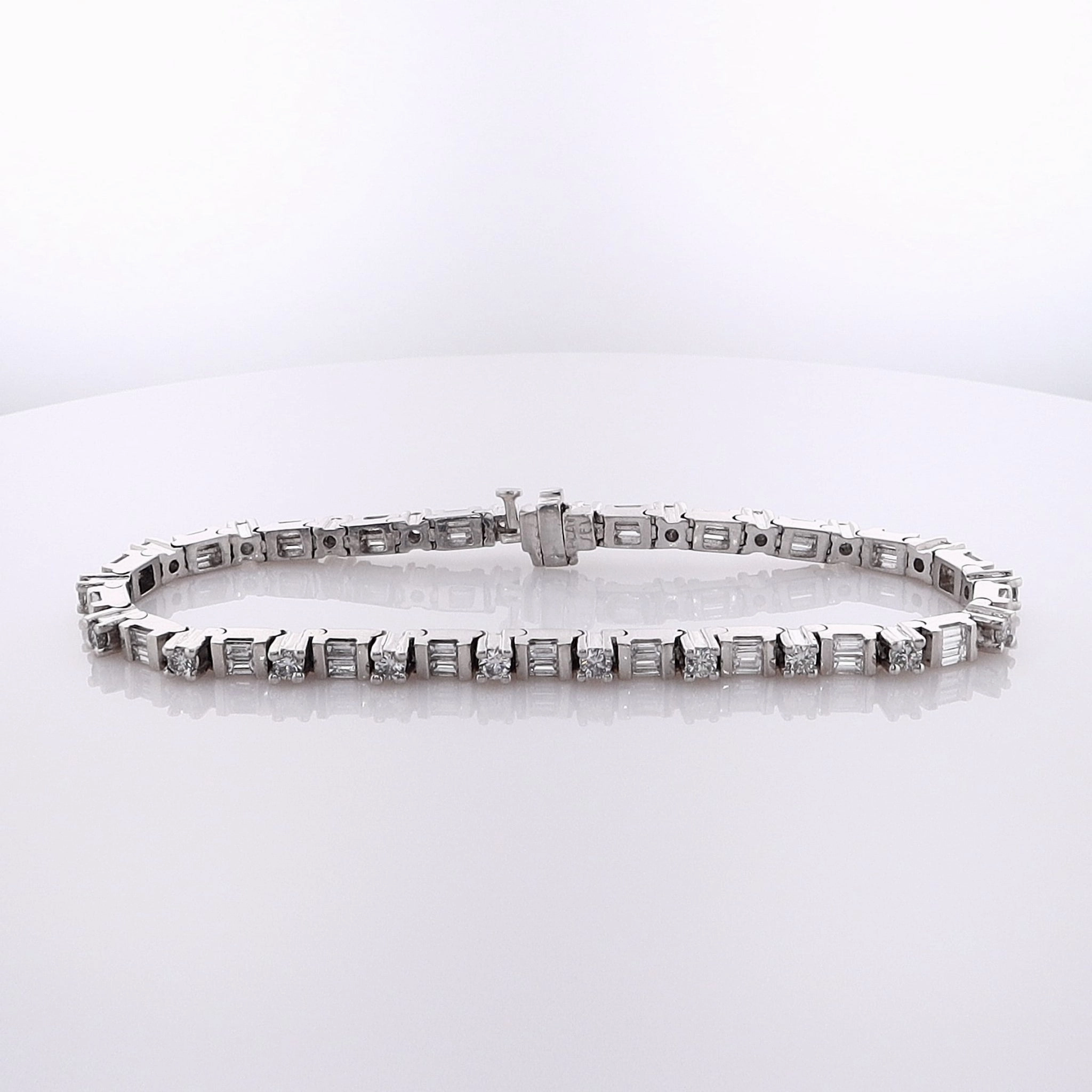 Estate Platinum Diamond Bracelet