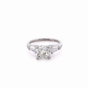 Estate Platinum Diamond Engagement Ring