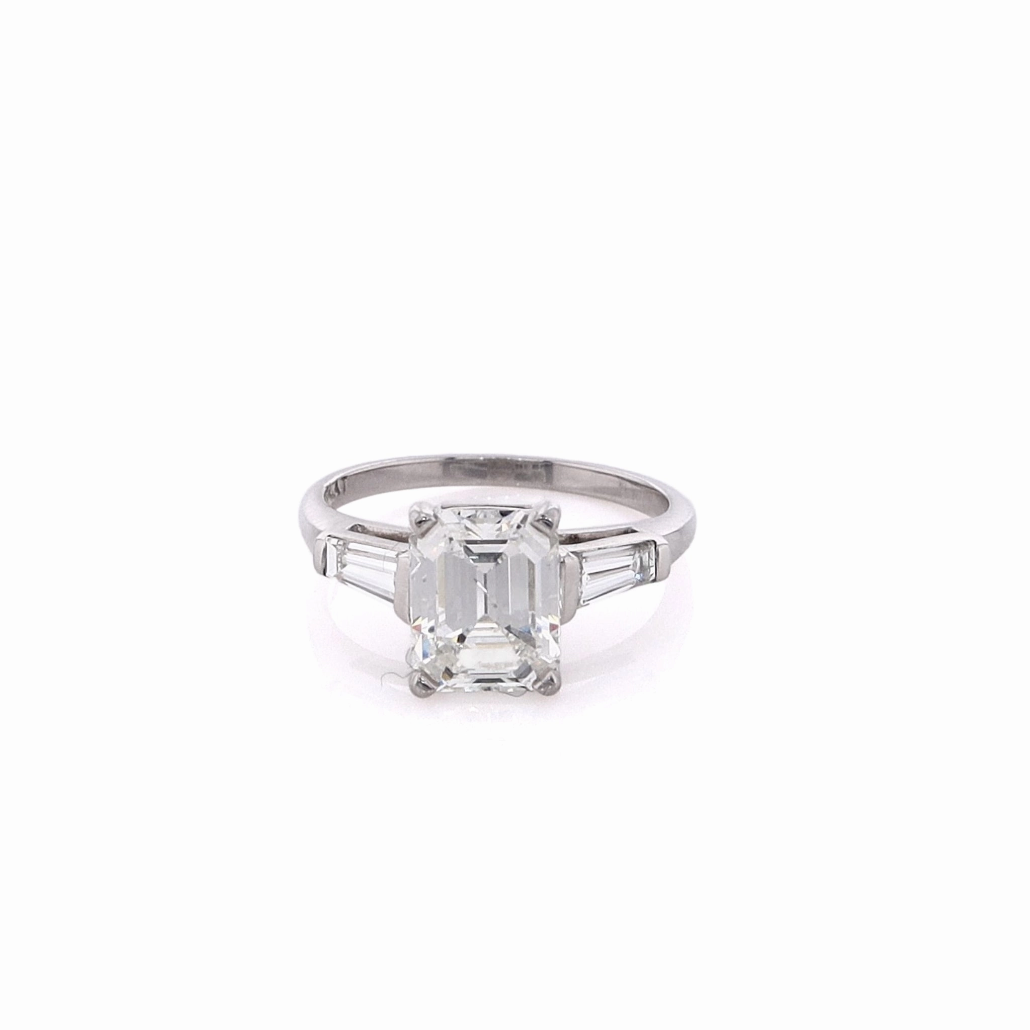 Estate Platinum Diamond Engagement Ring With GIA Certified Diamond #5231235374