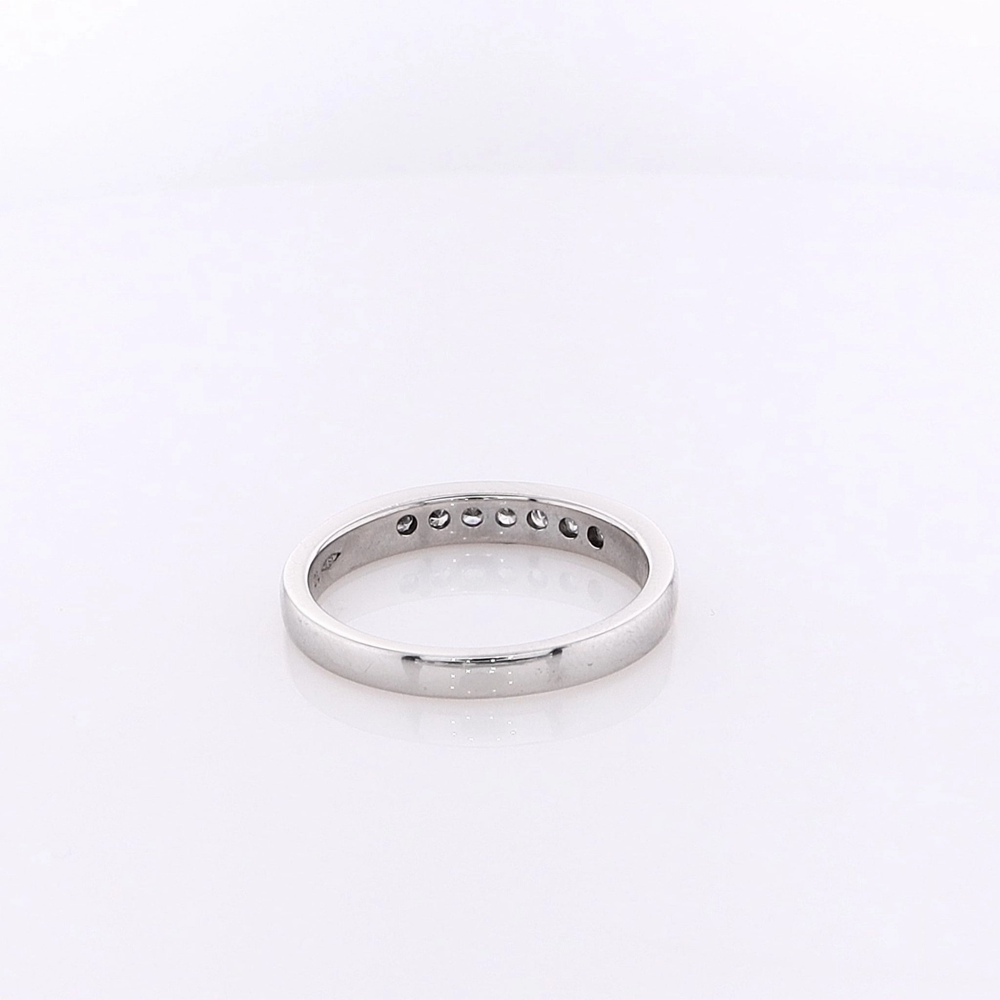 Estate Platinum Diamond Wedding Band