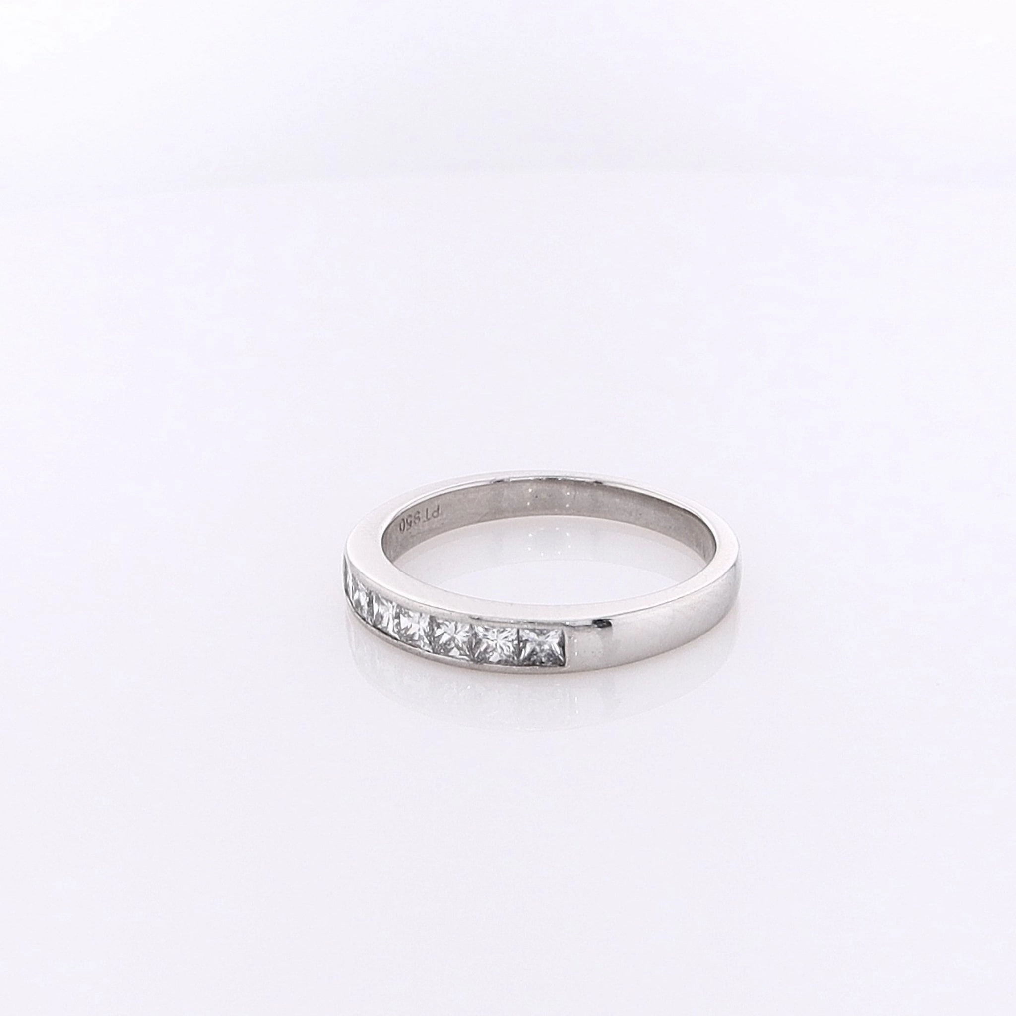 Estate Platinum Diamond Wedding Band