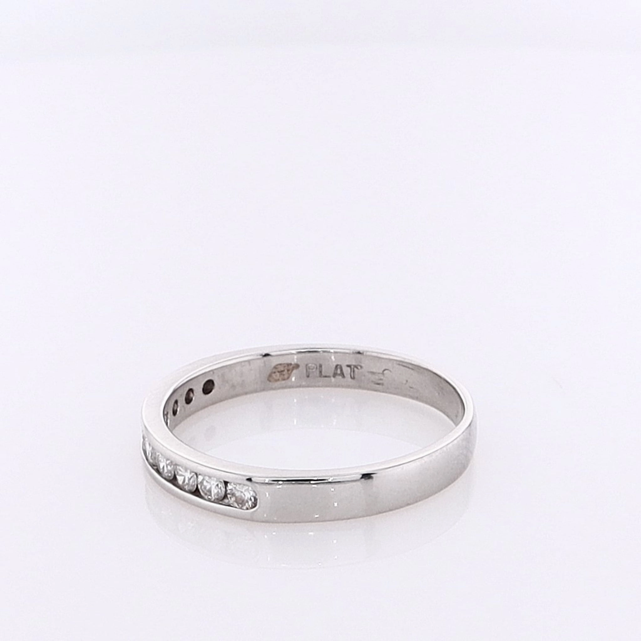 Estate Platinum Diamond Wedding Band