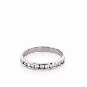 Estate Platinum Diamond Wedding Band