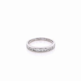Estate Platinum Diamond Wedding Band