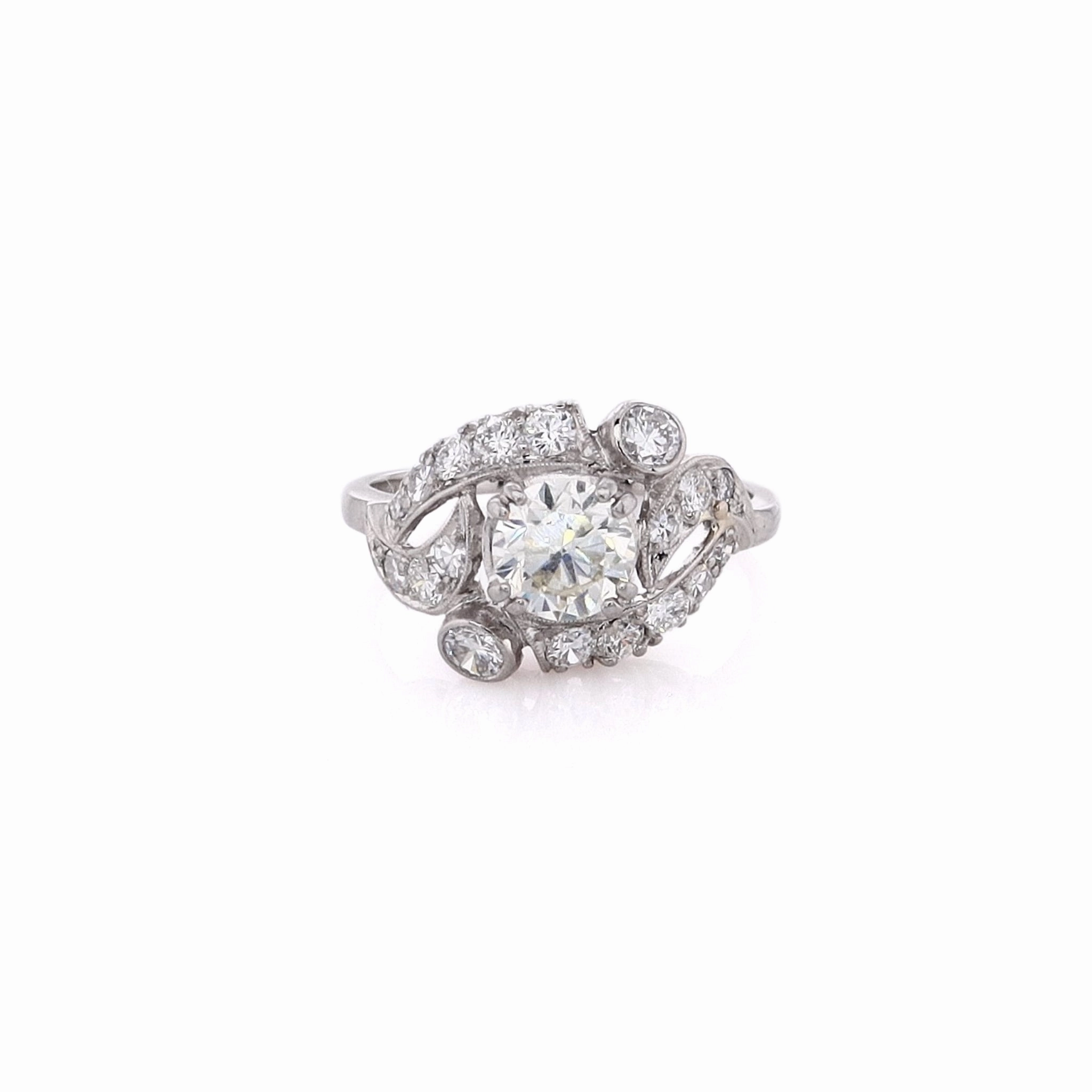 Estate Platinum Ring Diamond Ring
