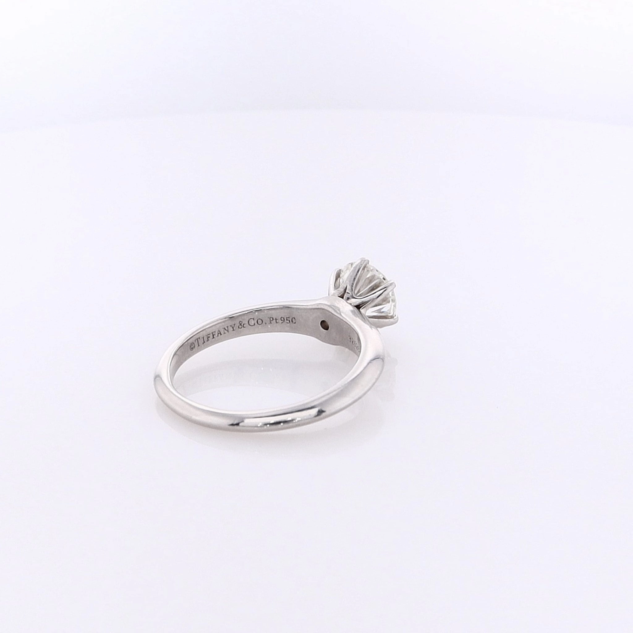 Estate Tiffany & Co Platinum Diamond Engagement Ring