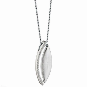 Fiorelli Silver CZ Pendant P4386C
