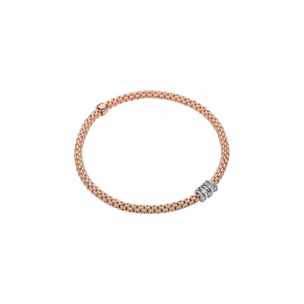 Fope 18k Prima Flex'it Bracelet with Diamonds