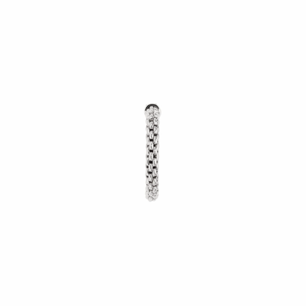 Fope 18k Souls Flex'it Ring with Bezel Set Blue Sapphire - Medium