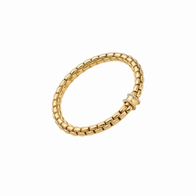 Fope Eka 18k Flex'It Bracelet with Diamond Pav