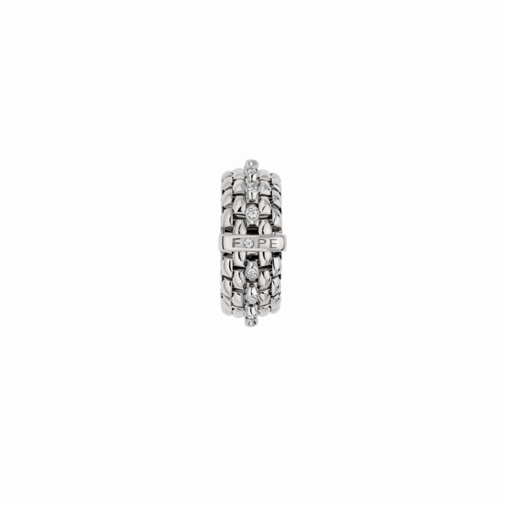 Fope Panorama 18k Flex'It Ring with Diamond Set