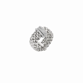 Fope Panorama Collection 18k Flex'it Ring with Diamonds
