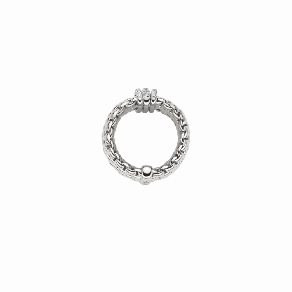 Fope Panorama Collection 18k Flex'it Ring with Diamonds