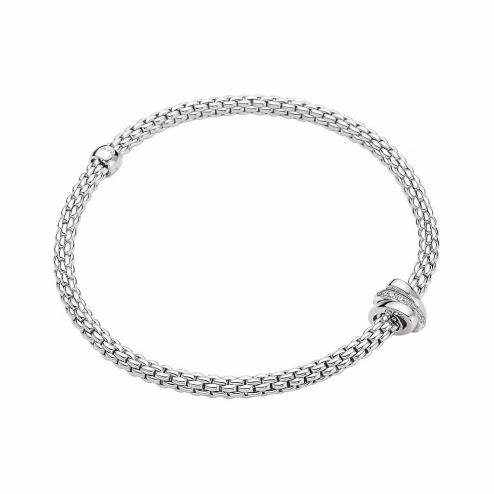 Fope Prima Collection 18k Flex'it Diamond Bracelet
