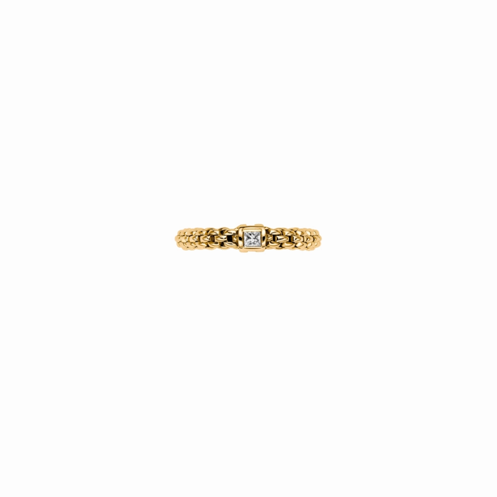 Fope Souls Collection 18k Flex'it Ring with Single Diamond