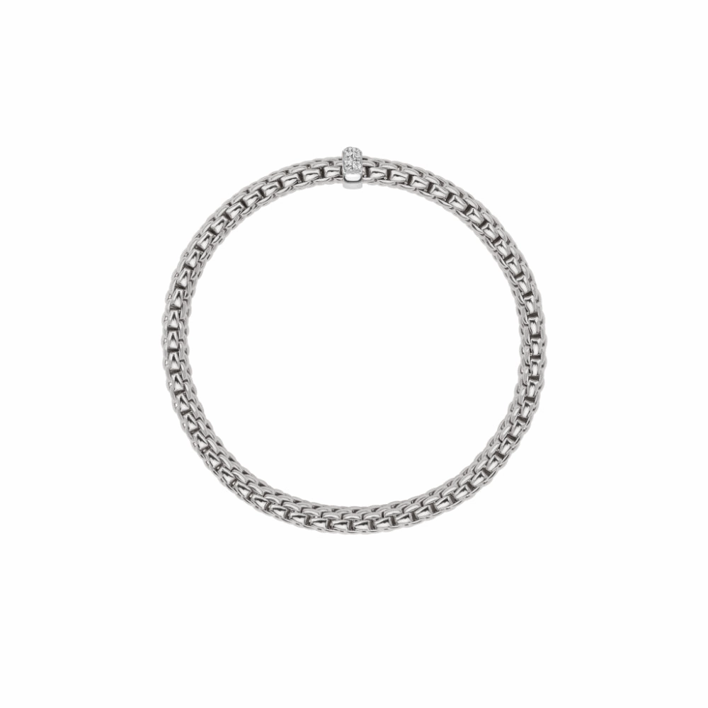 Fope Vendome Collection 18k Flex'it Bracelet with Diamonds