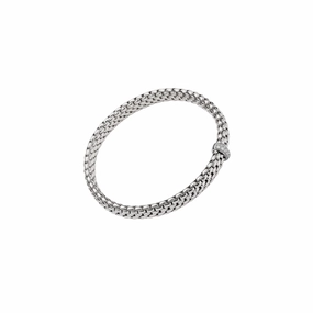 Fope Vendome Collection 18k Flex'it Bracelet with Diamonds