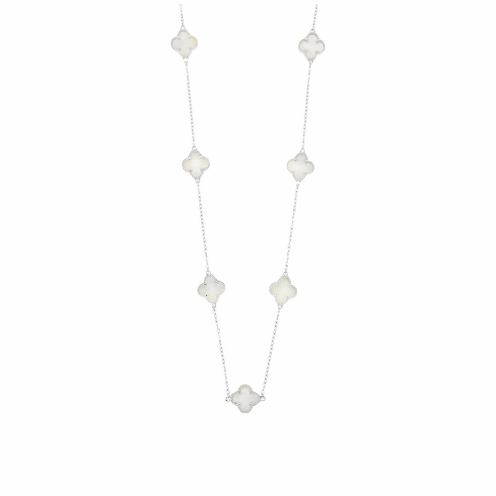 Four Leaf Clover Mother of Pearl Necklace GVL012