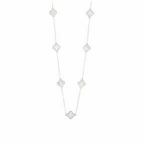 Four Leaf Clover Mother of Pearl Necklace GVL012