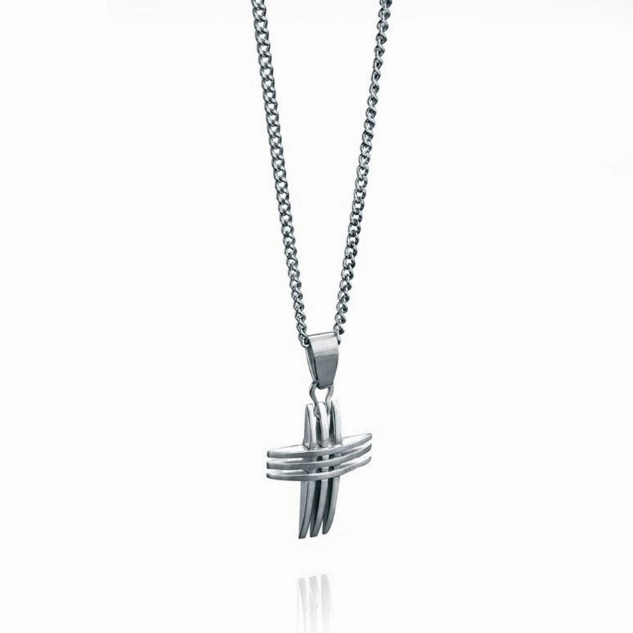 Fred Bennett Stainless Steel Cross & Chain P2563