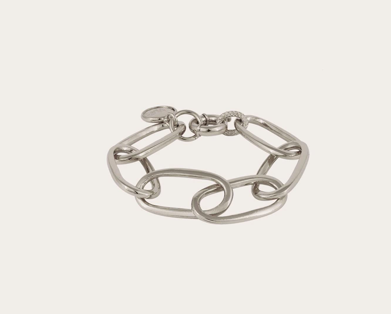 GAS BIJOUX - MAILLE OVAL BRACELET IN SILVER
