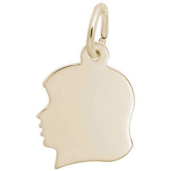 Girl's Head Charm