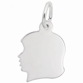 Girl's Head Charm