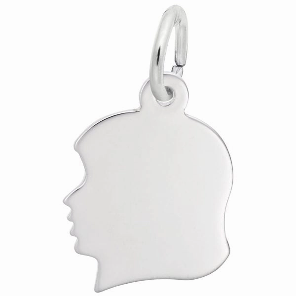 Girl's Head Charm